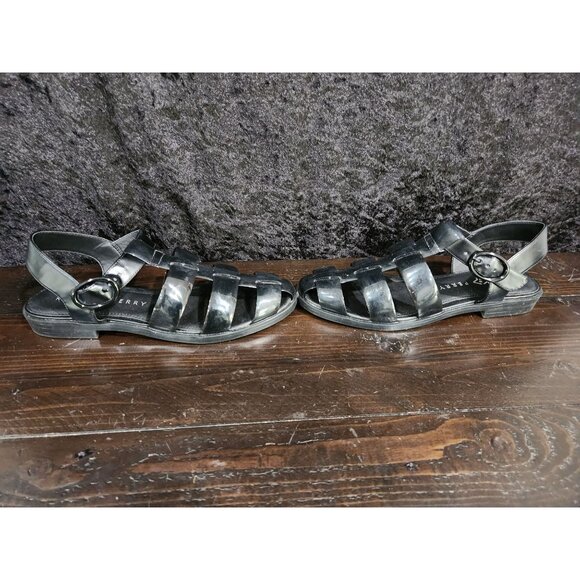 Katy Perry The Geli Fisherman Black Flat Sandals/Sz. 8.5M - Picture 4 of 8